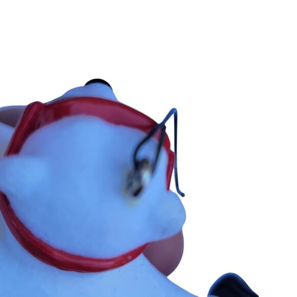 Vintage Coca-Cola Polar Bear Ornament with Bottle on Red Sled 1990s - Picture 8 of 10